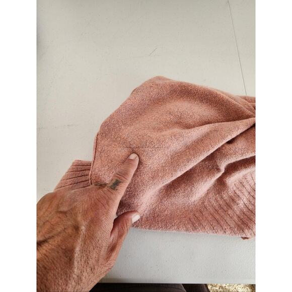 Madewell Sweater Womens Extra Small Pink Mock Neck Alpaca Wool Blend Pullover - Picture 4 of 12